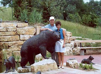 Bear sculpture at Wichita Kansas Zoo